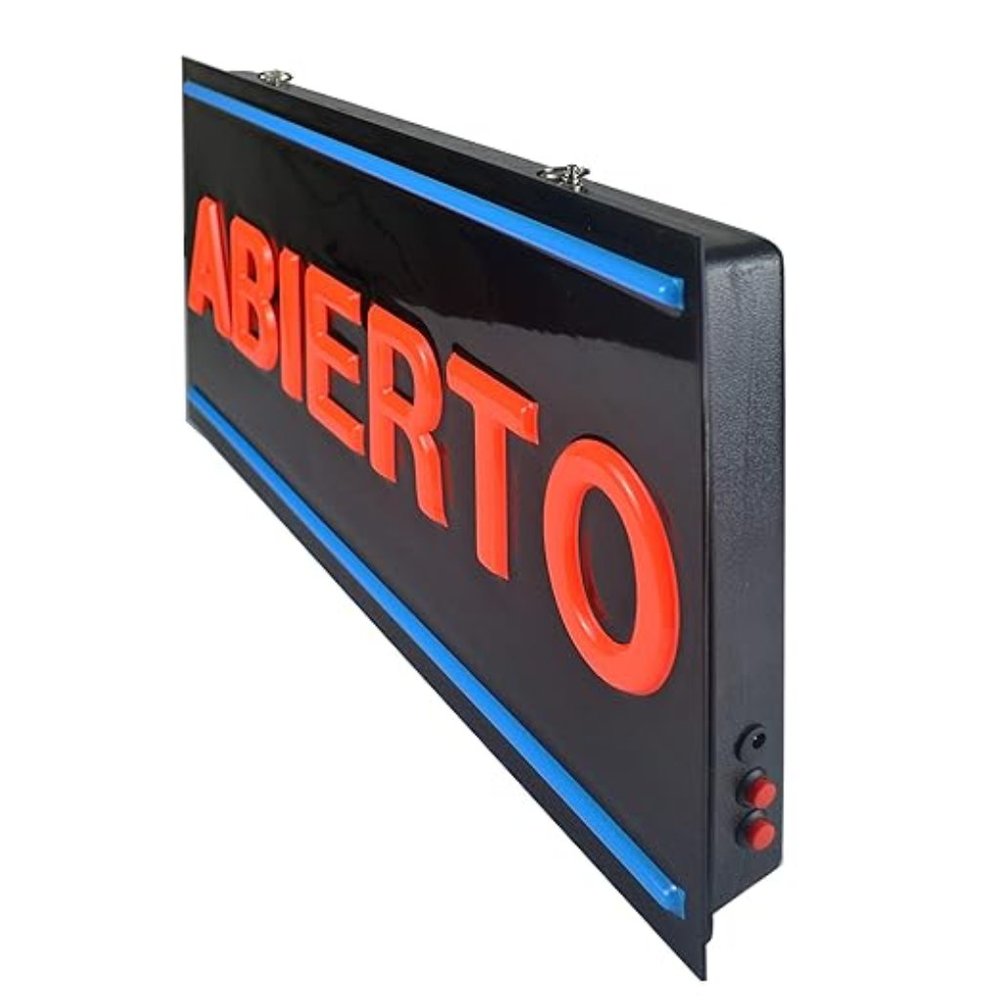 Royal Sovereign Illuminated LED Spanish "Open" Sign (RSB-1340S)
